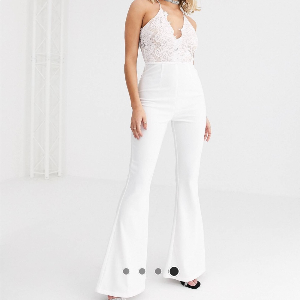 NWT White Lace Rare London Jumpsuit